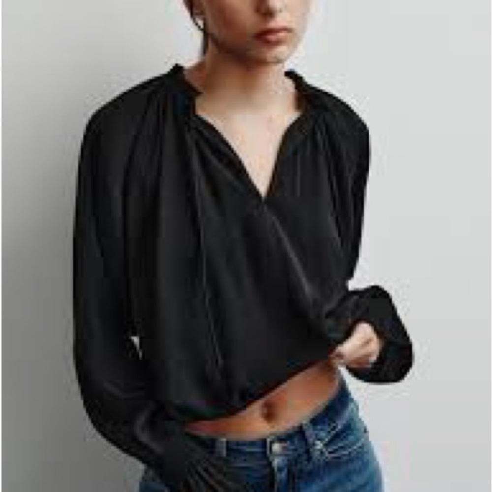 Never worn DKNY flowy blouse